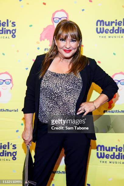 Rebekah Elmaloglou attends Muriel's Wedding The Musical at Her Majesty's Theatre on March 23, 2019 in Melbourne, Australia.