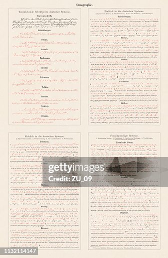 Stenografia: sistemi tedesco, romano, inglese e francese, facsimile, pubblicato nel 1897 Stenografia: sistemi tedesco, romano, inglese e francese, facsimile, pubblicato nel 1897