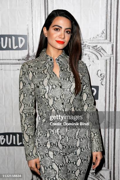 Emeraude Tobia attends Build Series to discuss 'Shadowhunters' at Build Studio on February 25, 2019 in New York City.