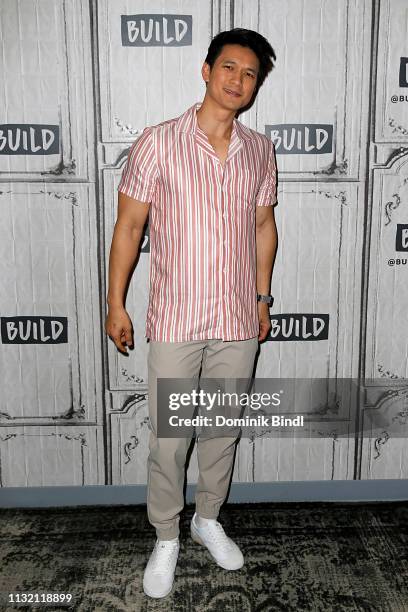 Harry Shum Jr. Attends Build Series to discuss 'Shadowhunters' at Build Studio on February 25, 2019 in New York City.