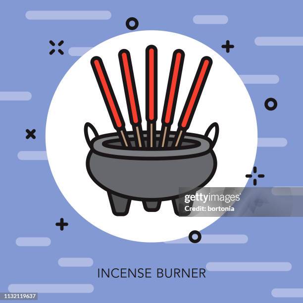 incense spa icon - incense stock illustrations