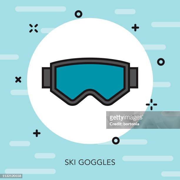 ski goggles winter sports icon - ski goggles stock illustrations