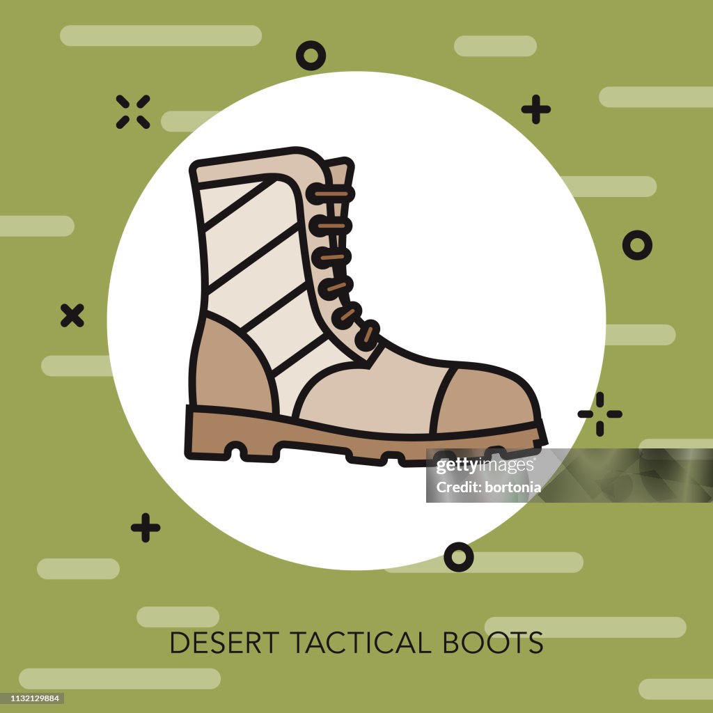Tactical Boots Military Icon