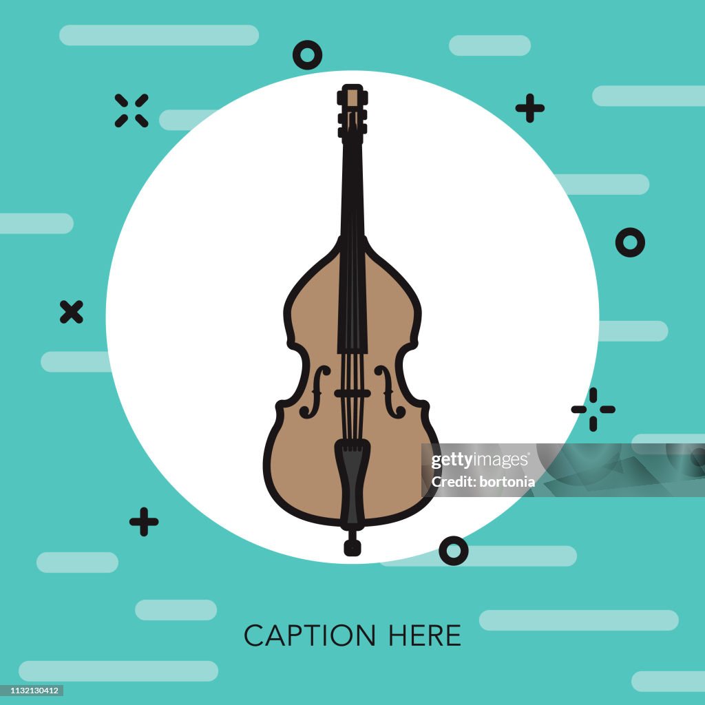 Double Bass Musical Instrument Icon