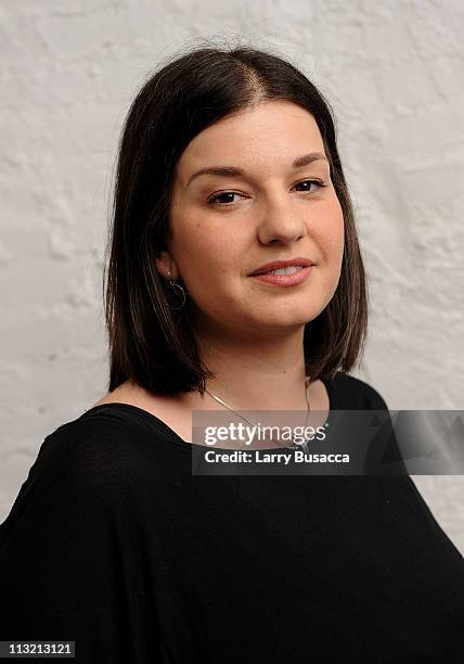 Mona Nicoara visits the Tribeca Film Festival 2011 portrait studio on April 27, 2011 in New York City.