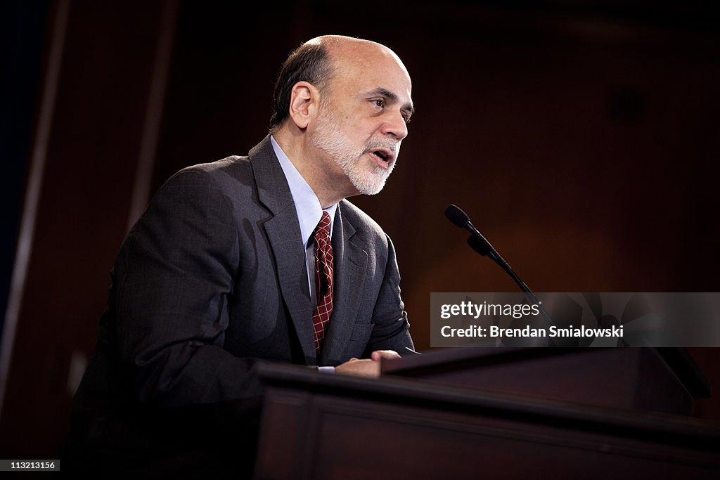 In A Break From Tradition, Fed Chairman Bernanke Holds First Press Briefing