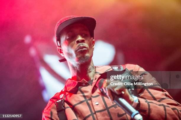 Double E on stage during Eskimo Dance London at The Printworks on March 22, 2019 in London, England.