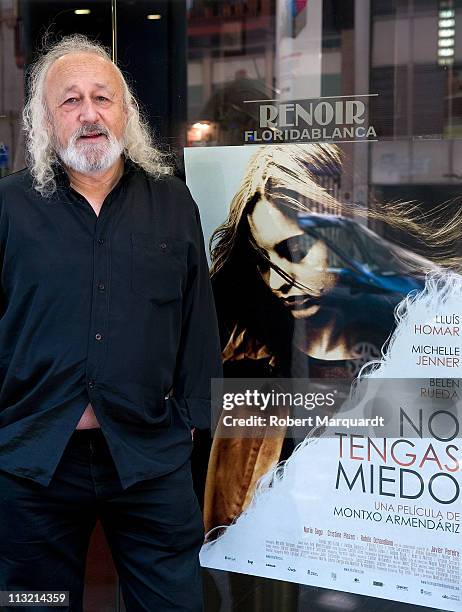 Director Montxo Armendariz attends a photocall for his latest film 'No Tengas Miedo' at the Renoir Floridablanca on April 27, 2011 in Barcelona,...