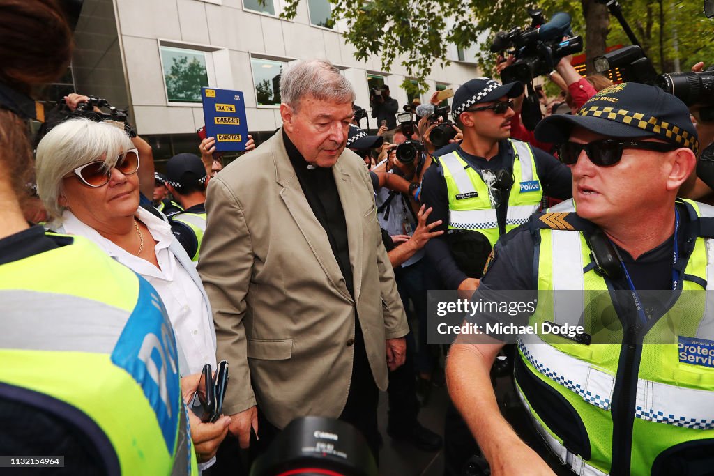 Cardinal George Pell Attends Court After Being Found Guilty Of Child Sexual Abuse