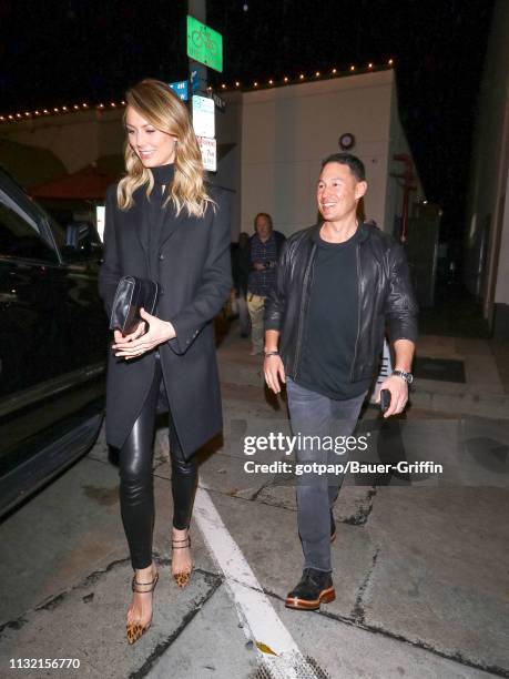 Stacy Keibler and Jared Pobre are seen on March 22, 2019 in Los Angeles, California.