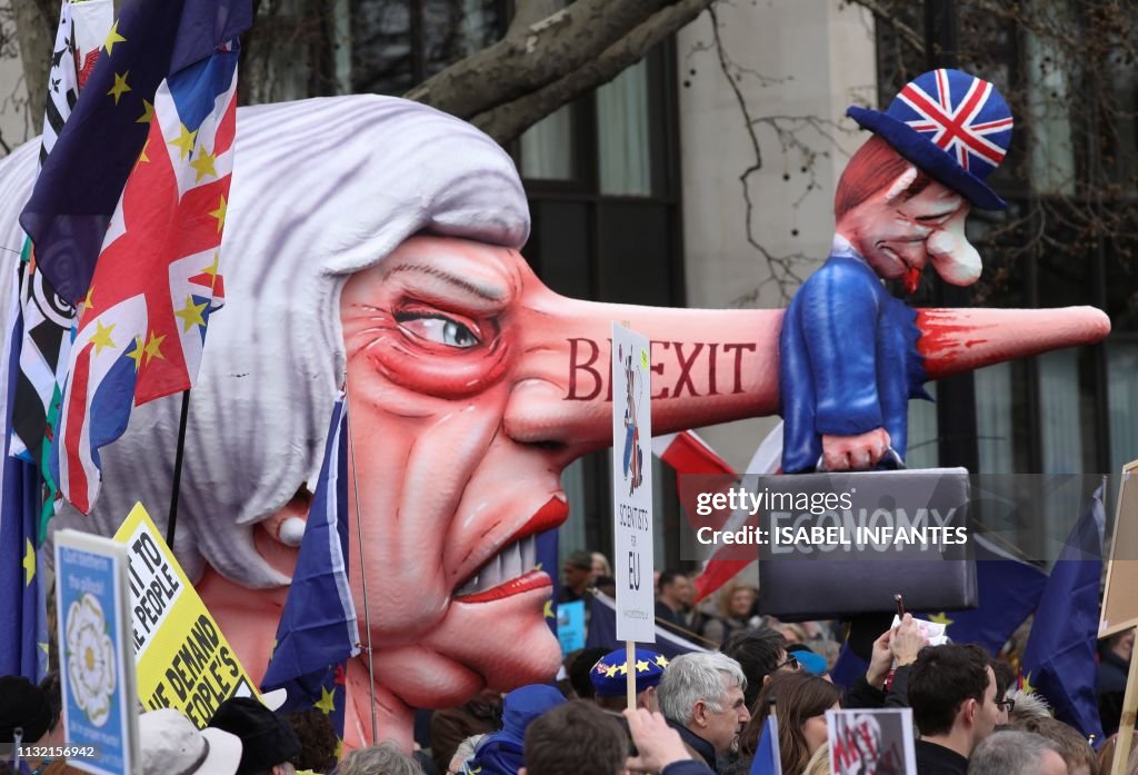 TOPSHOT-BRITAIN-EU-POLITICS-DEMONSTRATION-BREXIT