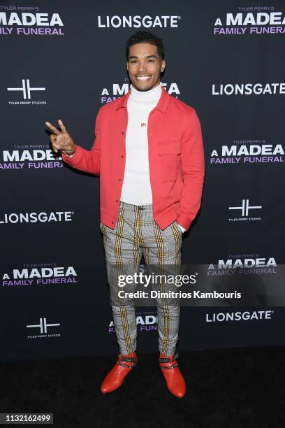 Rome Flynn attends a screening for Tyler Perry's "A Madea Family Funeral at SVA Theater on February 25, 2019 in New York City.