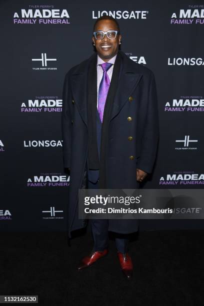 Producer Mark Swinton attends a screening for Tyler Perry's "A Madea Family Funeral at SVA Theater on February 25, 2019 in New York City.