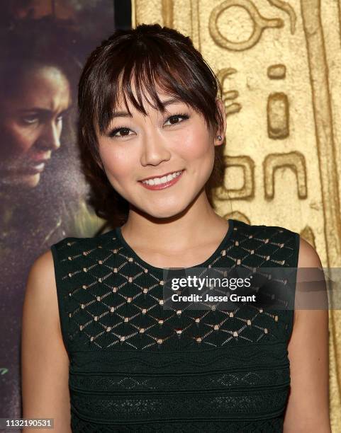 Karen Fukuhara attends the "Stray" World Premiere on February 25, 2019 in Los Angeles, California.