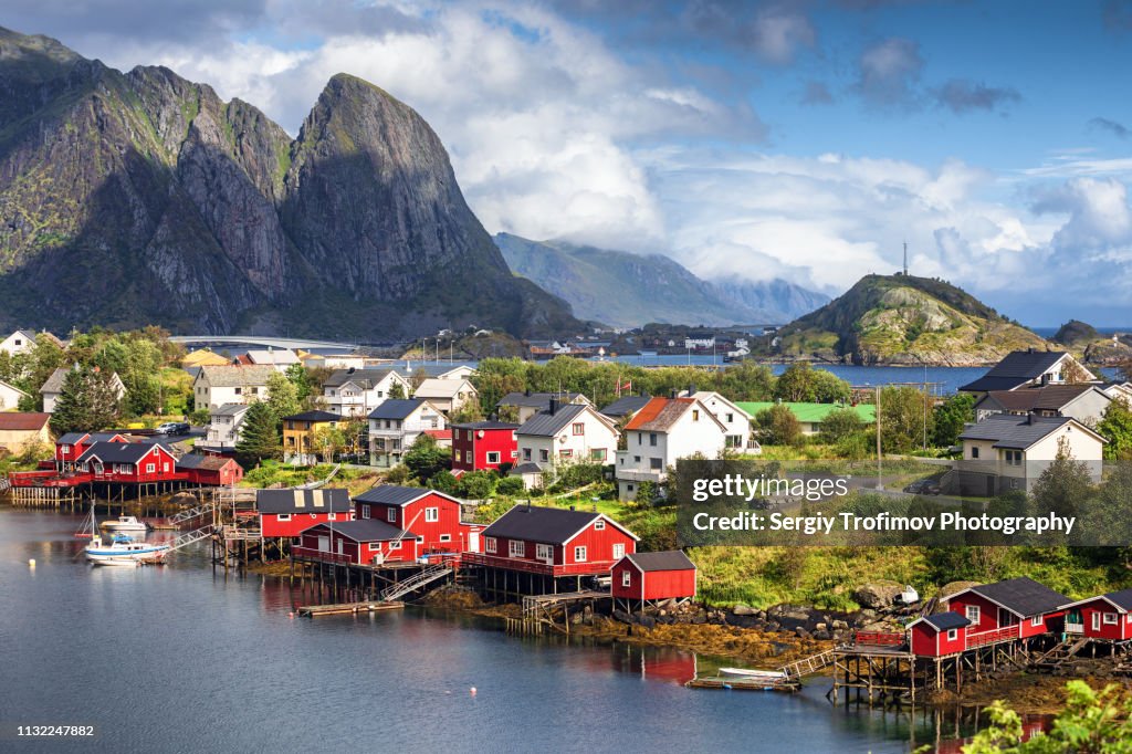 Reine fishing village on Lofoten Islands, Norway