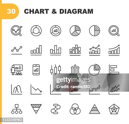 Chart and Diagram Line Icons. Editable Stroke. Pixel Perfect. For Mobile and Web. Contains such icons as Big Data, Dashboard, Bar Graph, Stock Market Exchange, Infographic. Chart and Diagram Line Icons. Editable Stroke. Pixel Perfect. For Mobile and Web. Contains such icons as Big Data, Dashboard, Bar Graph, Stock Market Exchange, Infographic.