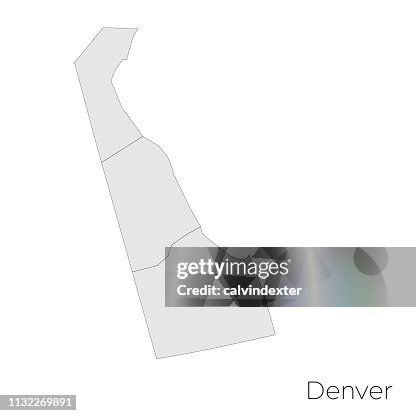 County Denver Layout Denver State Counties Map High-Res Vector Graphic - Getty Images