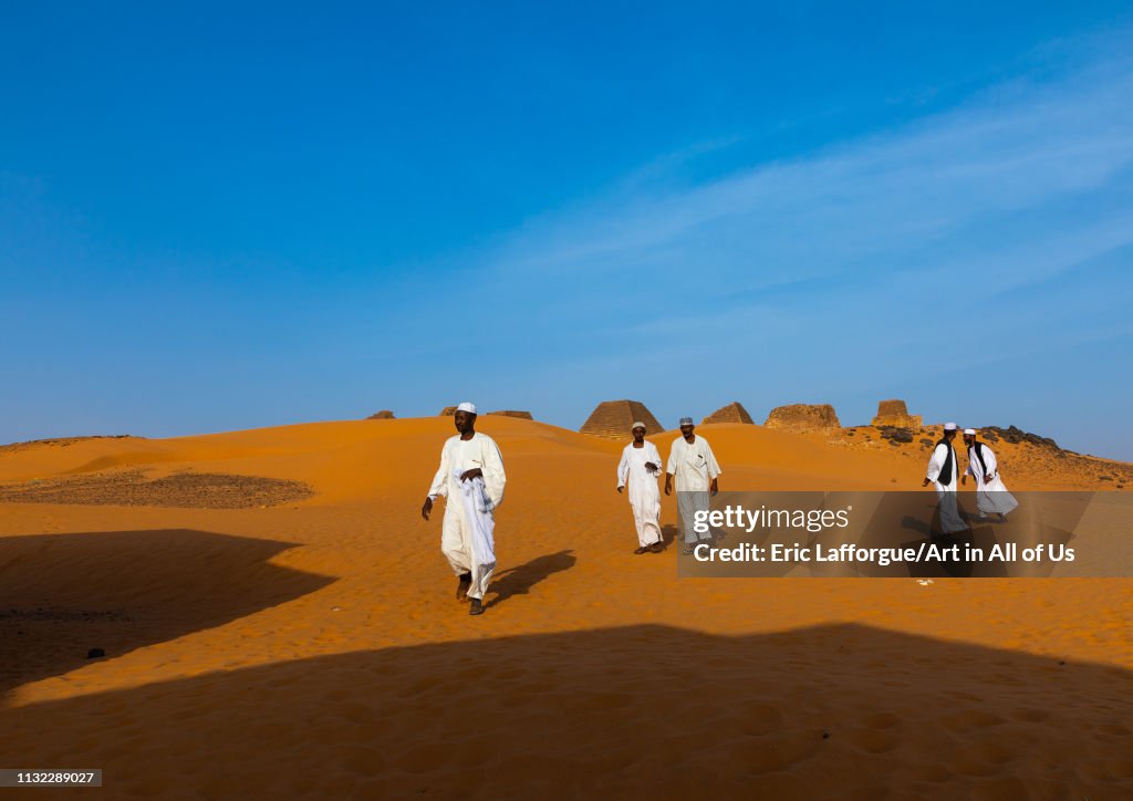 Sundan Ruler Sudanese tourists visiting the pyramids of the kushite rulers at ...