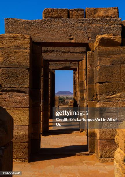 Amun temple gates, Nubia, Naqa, Sudan on December 29, 2018 in Naqa, Sudan.