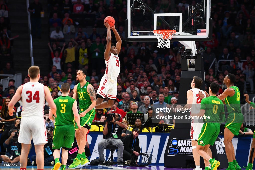 NCAA BASKETBALL: MAR 22 Div I Men's Championship - First Round - Oregon v Wisconsin