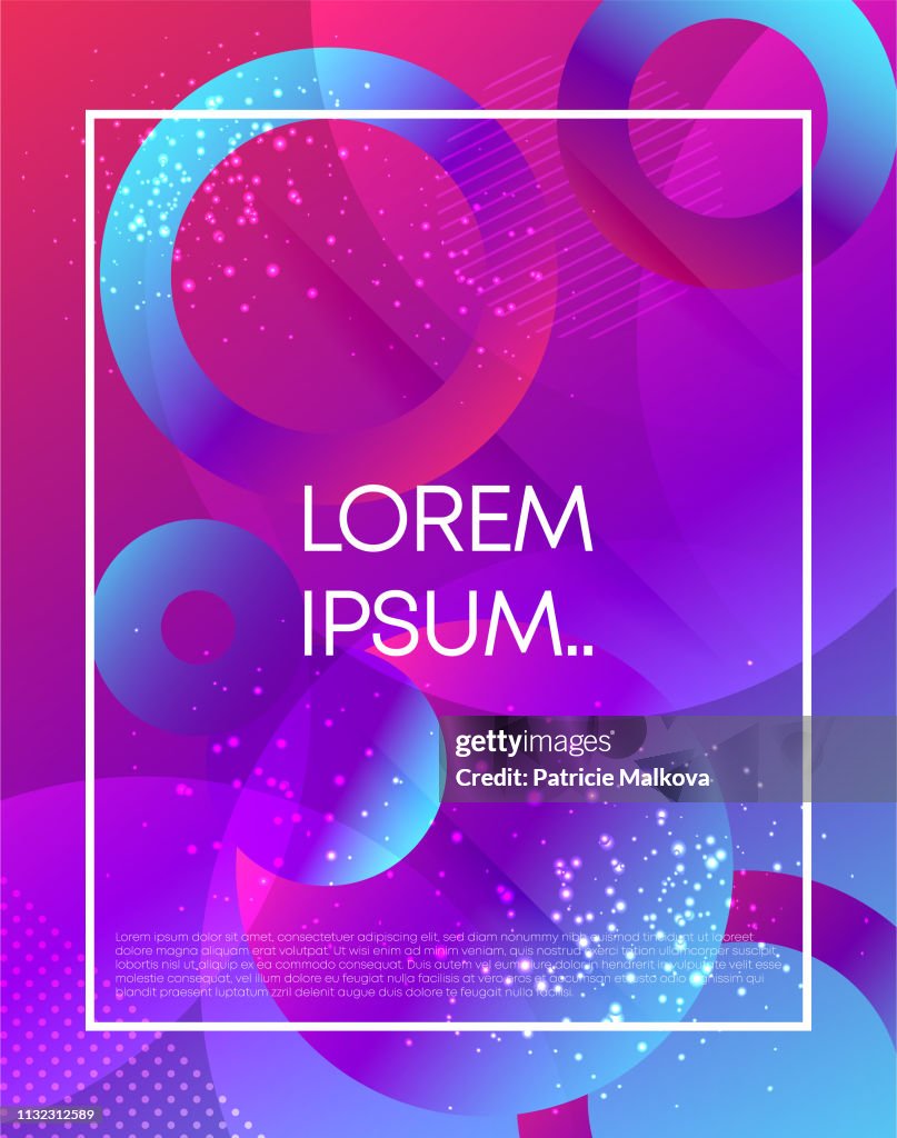 Graphics Overlay Shape Abstract Geometric Colored Background With Overlay Shapes High-Res ...