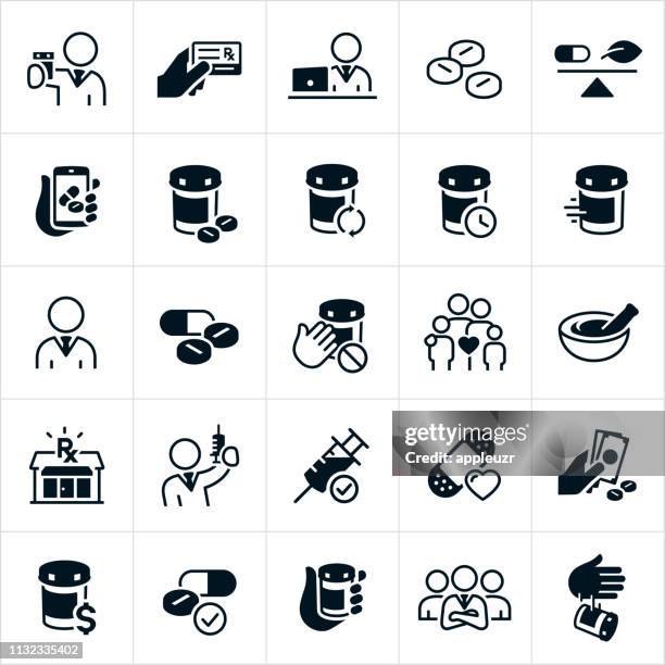 apotheke icons - rx stock-grafiken, -clipart, -cartoons und -symbole