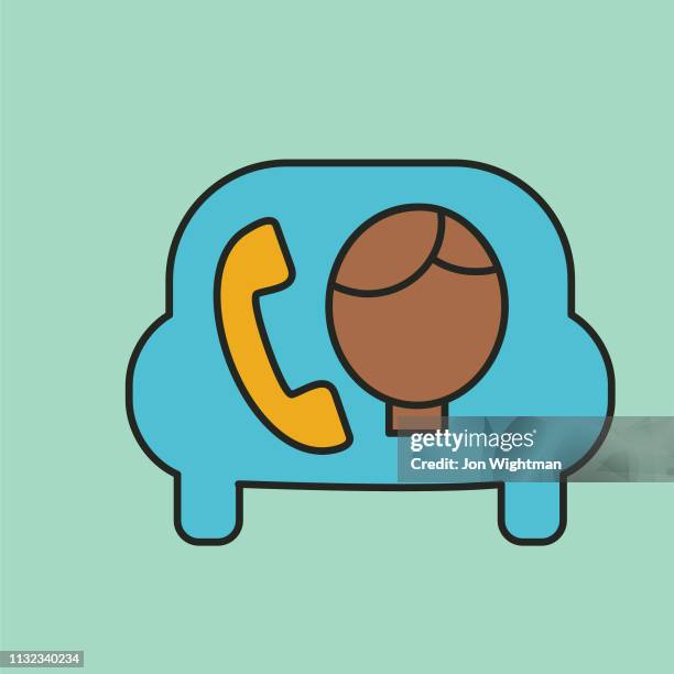 on call driver - rideshare icon - uber driver stock illustrations