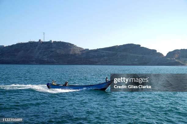 November 18 2018. A Yemeni fishing boat returns to port after a day on the Red Sea on November 18 2018 off the coast of Yemen.