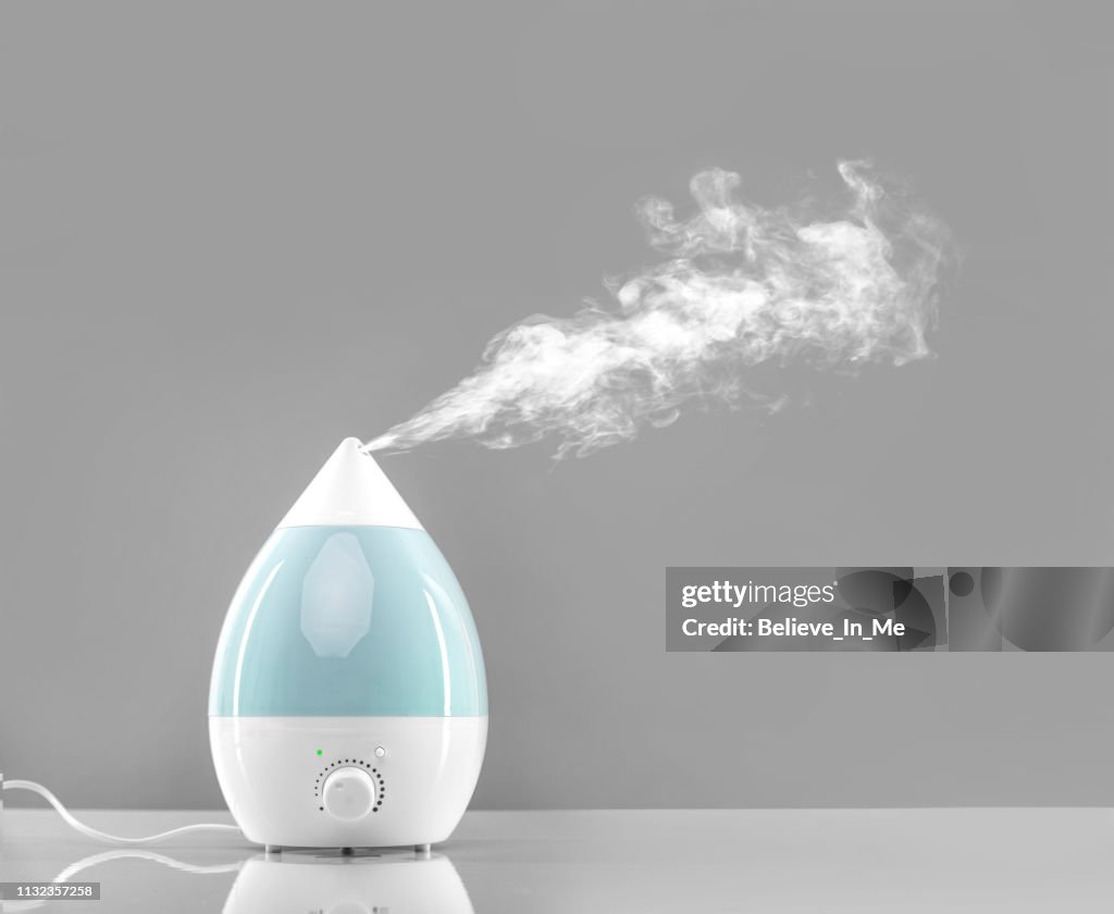 White-blue air humidifier.