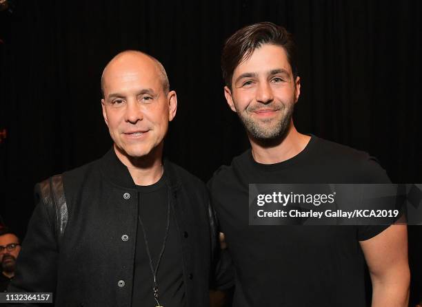 President of Nickelodeon Brian Robbins and Josh Peck attend Nickelodeon's 2019 Kids' Choice Awards at Galen Center on March 23, 2019 in Los Angeles,...