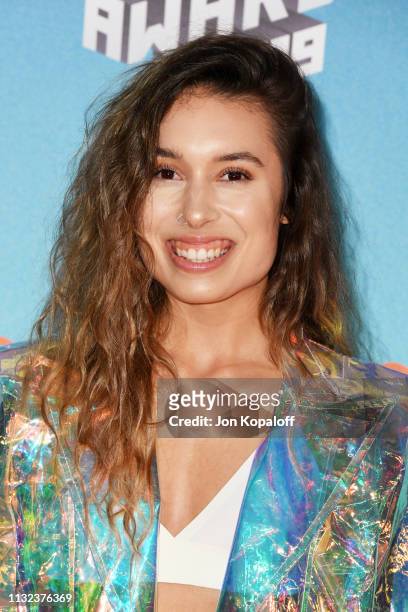 Kristen McAtee attends Nickelodeon's 2019 Kids' Choice Awards at Galen Center on March 23, 2019 in Los Angeles, California.