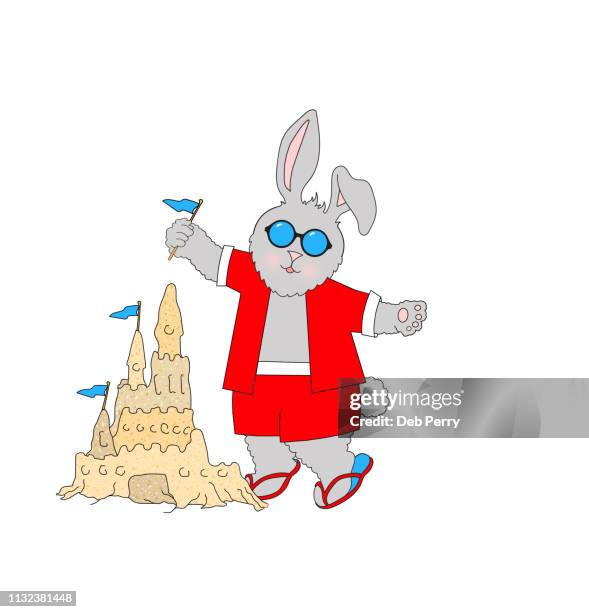Sand Castle Rabbit 111 Sand Castle Cartoon Stock Photos, High-Res Pictures, and Images ...