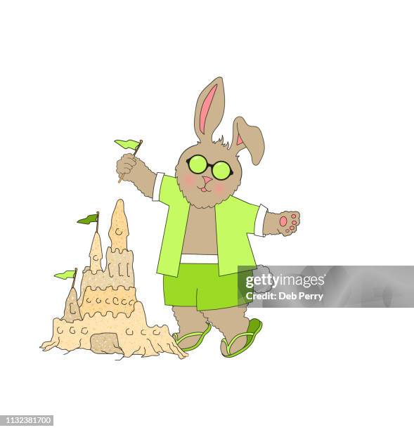 Sand Castle Rabbit Sandcastle Cartoon Photos and Premium High Res Pictures - Getty Images