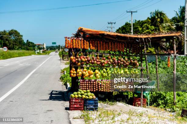 fruit stand - orgânico 個照片及圖片檔