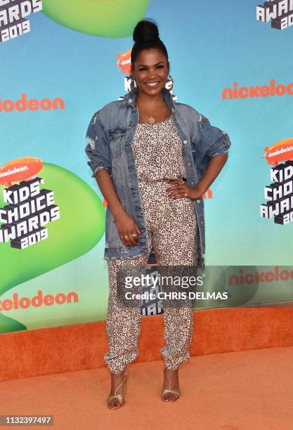 Actress Nia Long arrives for the 32nd Annual Nickelodeon Kids' Choice Awards at the USC Galen Center on March 23, 2019 in Los Angeles.