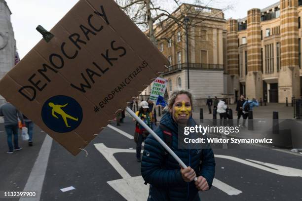 Over 1 milllion people take part in the 'Put it to the People' march through central London followed by a rally in Parliament Square to demand a...