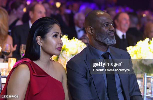 Leilani Malia Mendoza and Brian McKnight attend Celebrity Fight Night XXV on March 23, 2019 in Phoenix, Arizona.