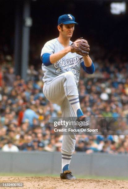 Pitcher Tommy John of the Chicago White Sox pitches during a Major League Baseball game circa 1966. John played for the White Sox from 1965-71.