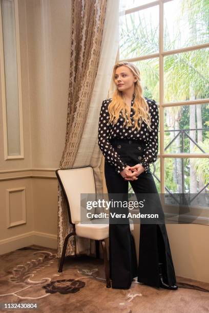 Chloe Grace Moretz at the "Greta" Press Conference at the Four Seasons Hotel on February 26, 2019 in Beverly Hills, California.