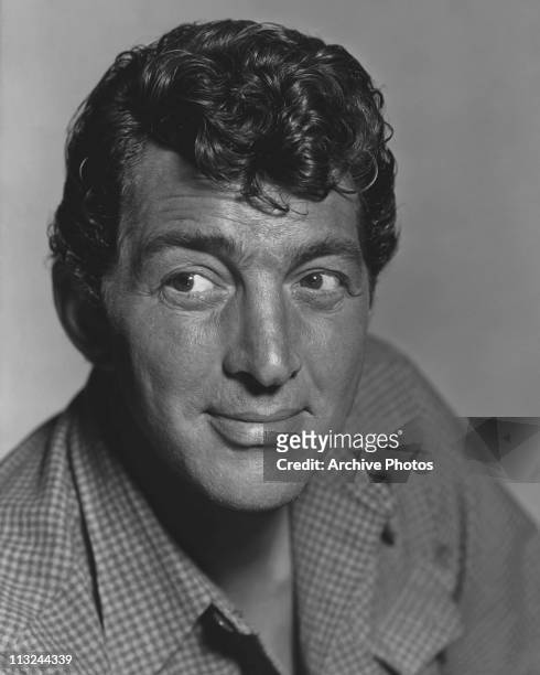 Publicity portrait of actor and singer Dean Martin for the 1959 film 'Rio Bravo'.