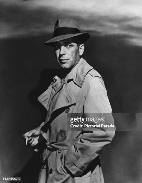 American actor Humphrey Bogart in the 1940's