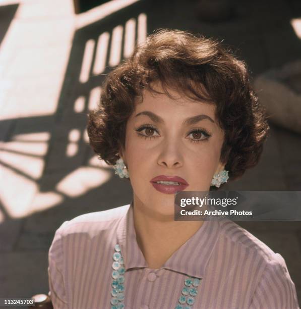 Portrait of Italian actress Gina Lollobrigida circa 1960.