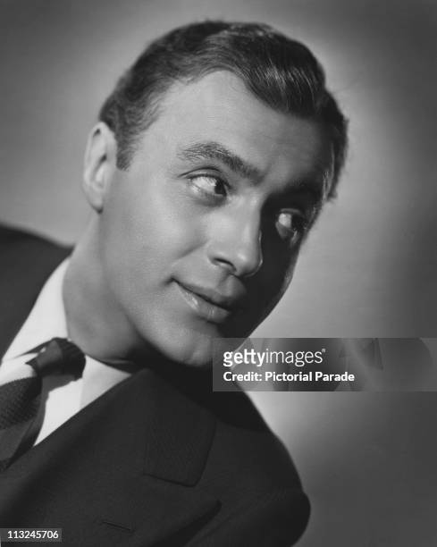 Publicity still of French actor Charles Boyer for the 1935 film "Break of Hearts".