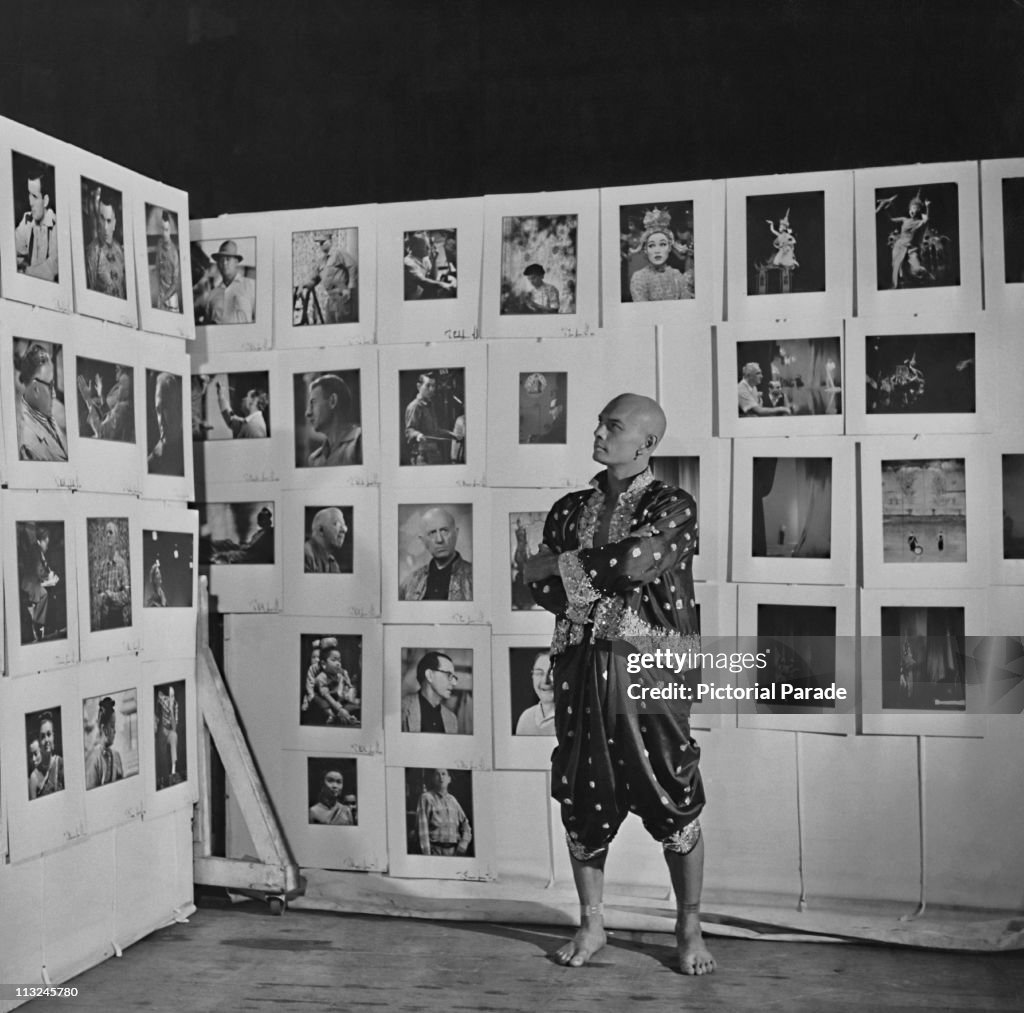 Yul Brynner On Set Of The King And I