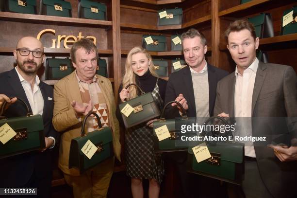 Peter Kujawski, Neil Jordan, Chloe Grace Moretz, Robert Walak and Jason Cassidy attend the after party for the premiere of Focus Features' "Greta" at...