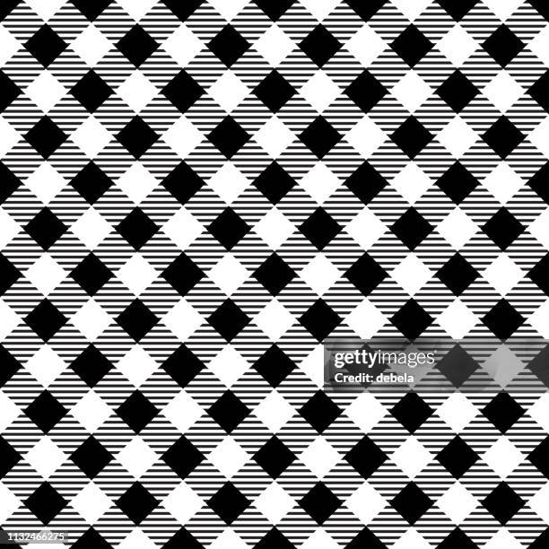 black tablecloth argyle pattern background - argyle pattern stock illustrations
