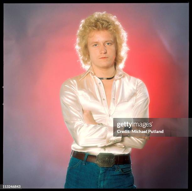 John Miles, studio portrait, London, 1974.