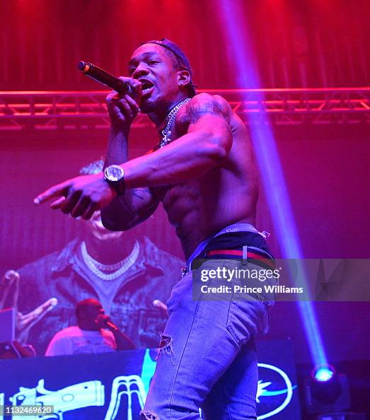 Boogie Concert Rapper Rapper Trap Manny performs during A Boogie Wit Da Hoodie In Concert ...