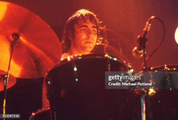 Keith Moon of The Who performs on stage in Paris, 9th September 1972.