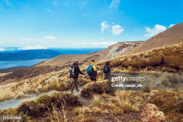 randonnée en plein air. - new zeland photos et images de collection